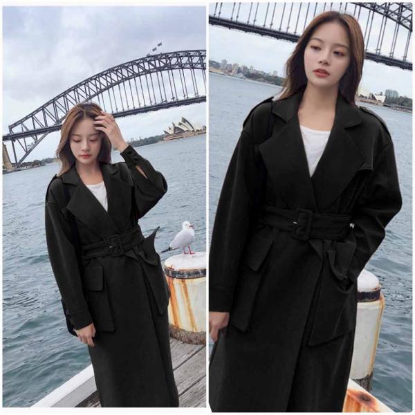 レディース　トレンチコート　ジャケット　アウター　秋　冬　カジュアル　キュート　大人　可愛い　フェミニン　きれいめ　エレガント　おしゃれ　お出かけ　お呼ばれ　デイリー　オフィス　普段着　ブラック　ブラウン　XS　S　M　L　小さいサイズ　送料無料