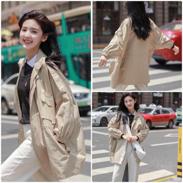レディース　ジャケット　ブルゾン　薄手　アウター　コート　カジュアル　長袖　キュート　大人　可愛い　フェミニン　きれいめ　エレガント　おしゃれ　お出かけ　デイリー　オフィス　普段着　ベージュ　ブラック　カーキ　S　M　L　XL　サイズ　送料無料