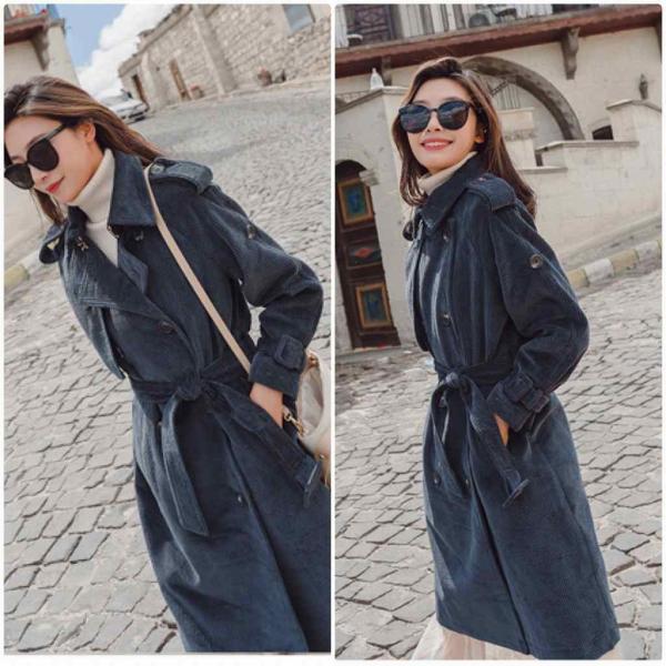 レディース　アウター　ダブル　コート　ベルト付き　長袖　無地　カジュアル　大人可愛い　フェミニン　通勤　通学　お出かけ　デート　デイリー　ホワイト　ネイビー　S　M　L　送料無料