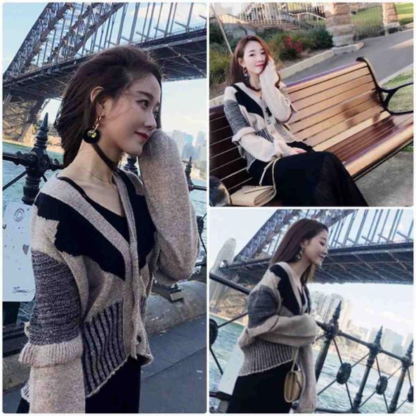 レディース　カーディガン　ニット　シンプル　セーター　ジャケット　アウター　羽織　長袖　トップス　カジュアル　キュート　大人　可愛い　大人女子　フェミニン　おしゃれ　お出かけ　オフィス　デイリー　普段着　ブラウン　フリーサイズ　送料無料