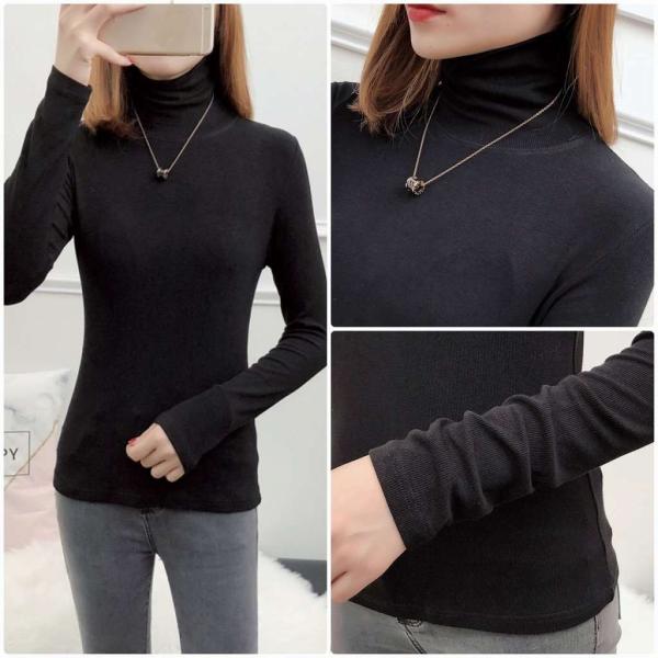 レディース　ニット　ハイネック　セーター　長袖　プルオーバー　シンプル　スリム　タイト　トップス　秋　冬　カジュアル　キュート　大人　可愛い　大人女子　フェミニン　おしゃれ　お出かけ　オフィス　デイリー　ブラック　フリーサイズ　送料無料