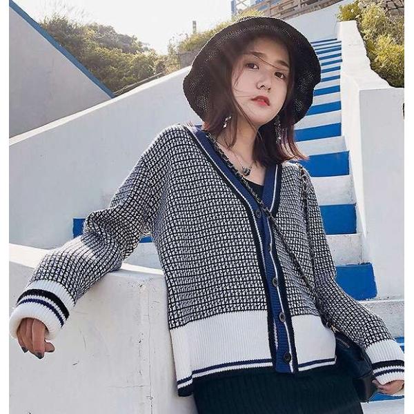 レディース　カーディガン　ニット　セーター　ジャケット　アウター　羽織　長袖　トップス　カジュアル　キュート　大人　可愛い　大人女子　フェミニン　おしゃれ　お出かけ　オフィス　デイリー　普段着　ネイビー　ブラウン　紺　茶色　フリーサイズ　送料無料