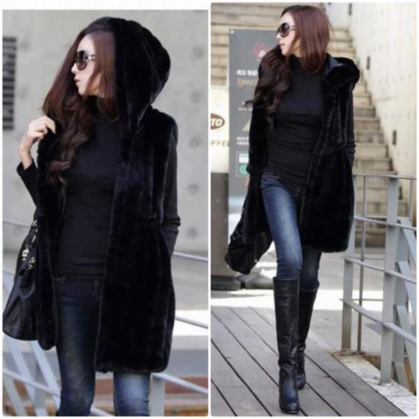 レディース　ノースリーブ　ベスト　フード付き　ジャケット　秋　冬　アウター　カジュアル　キュート　大人　可愛い　フェミニン　おしゃれ　お出かけ　デイリー　オフィス　普段着　ブラック　ホワイト　M　L　XL　2XL　3XL　大きいサイズ　送料無料