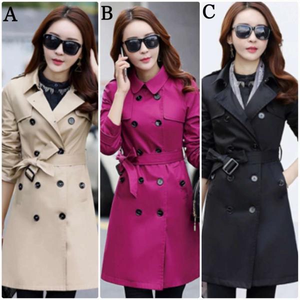 レディース　トレンチコート　ジャケット　アウター　秋　冬　カジュアル　キュート　大人　可愛い　大人女子　フェミニン　きれいめ　エレガント　おしゃれ　お出かけ　お呼ばれ　デイリー　オフィス　ベージュ　ブラック　ローズレッド　大きいサイズ　送料無料