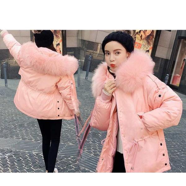 レディース　アウター　中綿　ジャケット　ミディアム丈　フード付き　ファー　無地　長袖　ゆったり　秋冬　カジュアル　大人可愛い　フェミニン　通勤　通学　お出かけ　デート　デイリー　キャメル　ホワイト　グレー　ピンク　ブラック　S　M　L　XL　2XL　送料無料