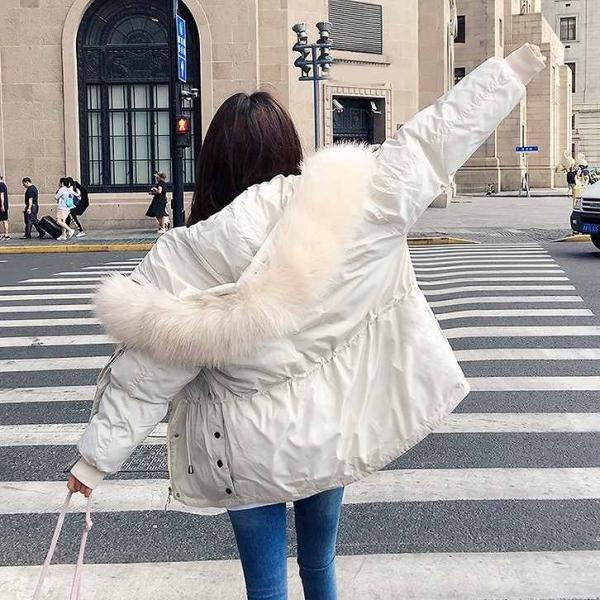 レディース　アウター　中綿　ジャケット　ミディアム丈　フード付き　ファー　無地　長袖　ゆったり　秋冬　カジュアル　大人可愛い　フェミニン　通勤　通学　お出かけ　デート　デイリー　キャメル　ホワイト　グレー　ピンク　ブラック　S　M　L　XL　2XL　送料無料