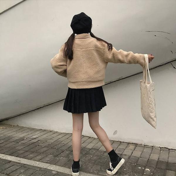 レディース　アウター　もこもこ　ジャケット　無地　長袖　秋冬　カジュアル　大人可愛い　フェミニン　お出かけ　デート　デイリー　ピンク　ホワイト　ベージュ　フリーサイズ　送料無料