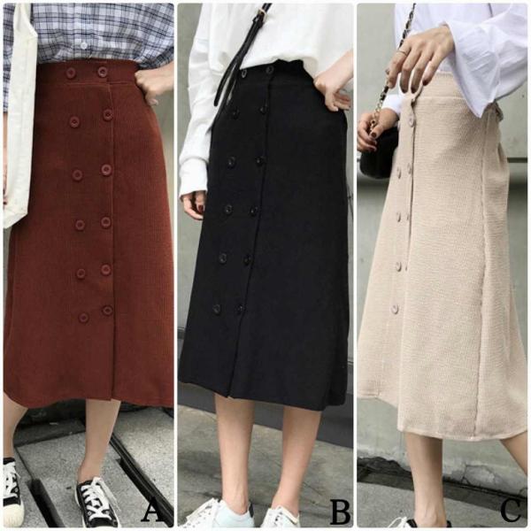 レディース　ニット　ロングスカート　ハイウエスト　タイト　ミモレ丈　秋　冬　ボトムス　カジュアル　キュート　大人　可愛い　フェミニン　きれいめ　おしゃれ　お出かけ　デイリー　二次会　お呼ばれ　ブラウン　ブラック　ベージュ　フリーサイズ　送料無料