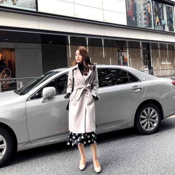 レディース　チェスターコート　ジャケット　ロング丈　アウター　秋　冬　カジュアル　キュート　大人　可愛い　大人女子　フェミニン　きれいめ　エレガント　おしゃれ　お出かけ　お呼ばれ　デイリー　オフィス　イエロー　ブルー　ベージュ　フリーサイズ　送料無料