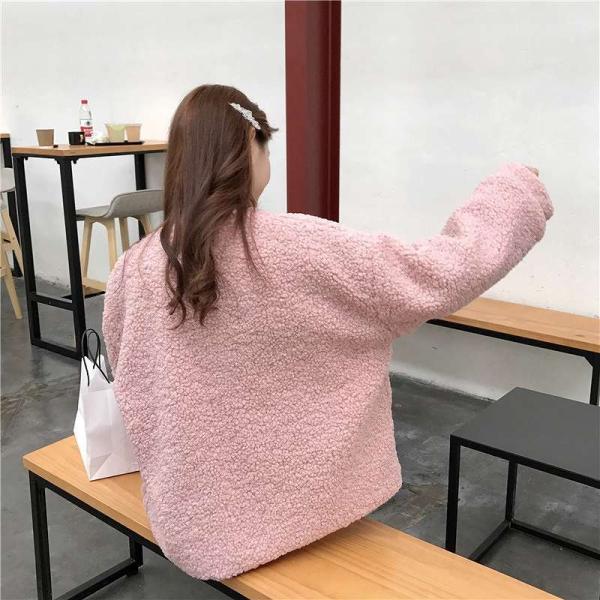 レディース　ボアジャケット　あったか　オーバーサイズ　コート　アウター　秋　冬　カジュアル　キュート　大人　可愛い　大人女子　フェミニン　きれいめ　おしゃれ　お出かけ　お呼ばれ　デイリー　オフィス　ピンク　ブラック　ベージュ　フリーサイズ　送料無料