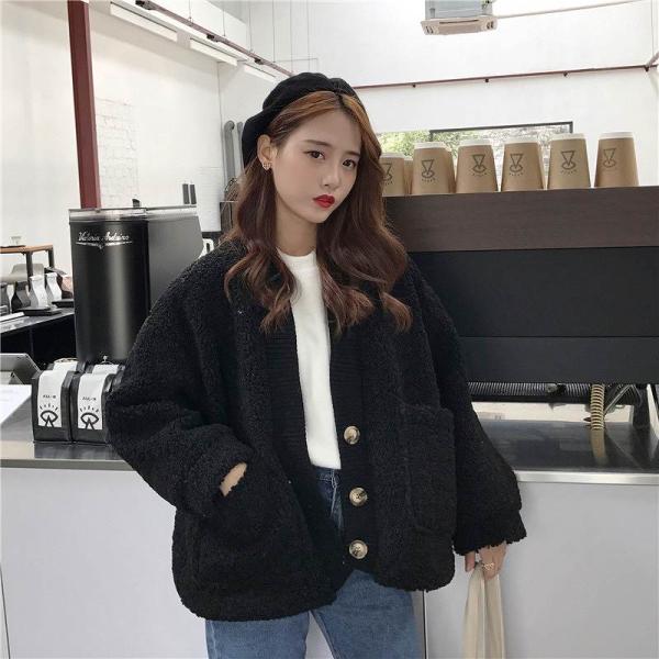 レディース　ボアジャケット　あったか　オーバーサイズ　コート　アウター　秋　冬　カジュアル　キュート　大人　可愛い　大人女子　フェミニン　きれいめ　おしゃれ　お出かけ　お呼ばれ　デイリー　オフィス　ピンク　ブラック　ベージュ　フリーサイズ　送料無料