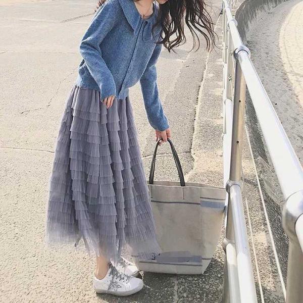 レディース　ティアードスカート　ハイウエスト　ミモレ丈　マキシ丈　秋　冬　ボトムス　カジュアル　キュート　大人　可愛い　フェミニン　きれいめ　おしゃれ　お出かけ　デイリー　二次会　お呼ばれ　ピンク　ブラック　グレー　S　M　L　サイズ　送料無料