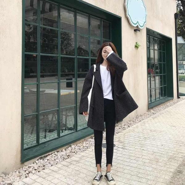 レディース　チェスターコート　ジャケット　アウター　秋　冬　カジュアル　キュート　大人　可愛い　大人女子　フェミニン　きれいめ　エレガント　おしゃれ　お出かけ　お呼ばれ　デイリー　オフィス　ダークグレー　グレー　フリーサイズ　送料無料