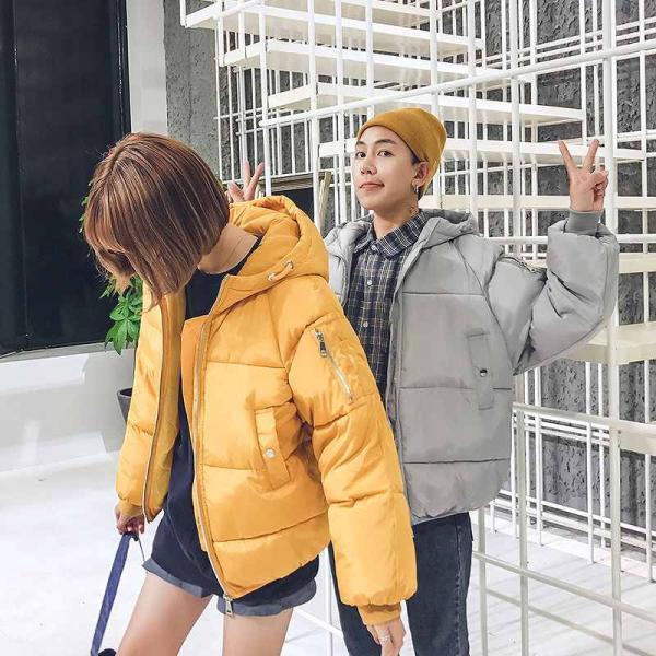 レディース　アウター　中綿　ジャケット　フード付き　長袖　ジップアップ　無地　カジュアル　大人可愛い　フェミニン　スポーツ　ジョギング　お出かけ　デイリー　ホワイト　ブラック　ピンク　イエロー　ライトグリーン　カーキ　グレー　M　L　XL　2XL　送料無料