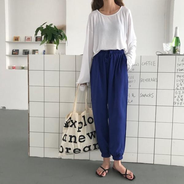 レディース　トップス　カットソー　薄手　ラウンドネック　バッククロス　12分袖　無地　カジュアル　大人可愛い　ラフスタイル　お出かけ　デート　デイリー　グリーン　ブラック　ホワイト　フリーサイズ　送料無料