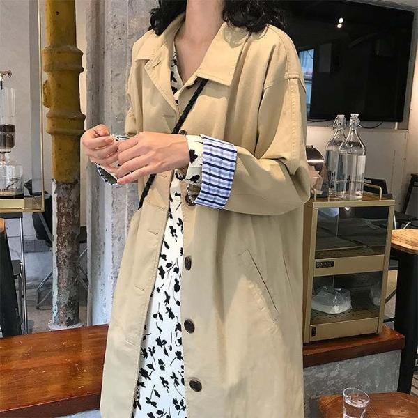 レディース　アウター　コート　長袖　無地　ミディアム　春秋　ベーシック　カジュアル　大人可愛い　フェミニン　通勤　通学　お出かけ　デート　デイリー　ベージュ　フリーサイズ　送料無料