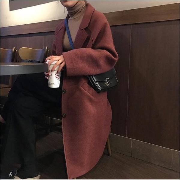 レディース　アウター　コート　ロング　長袖　無地　定番　カジュアル　大人可愛い　フェミニン　通勤　通学　お出かけ　デート　デイリー　ワイン　ワンサイズ　送料無料