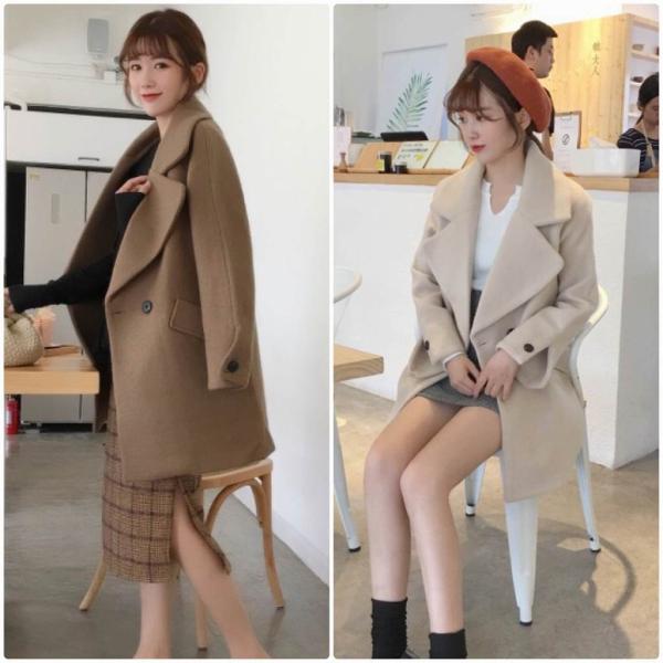 レディース　ウールコート　ロング丈　アウター　ジャケット　秋　冬　カジュアル　キュート　大人　可愛い　大人女子　フェミニン　きれいめ　エレガント　おしゃれ　お出かけ　お呼ばれ　デイリー　オフィス　ブラウン　ベージュ　ピンク　フリーサイズ　送料無料