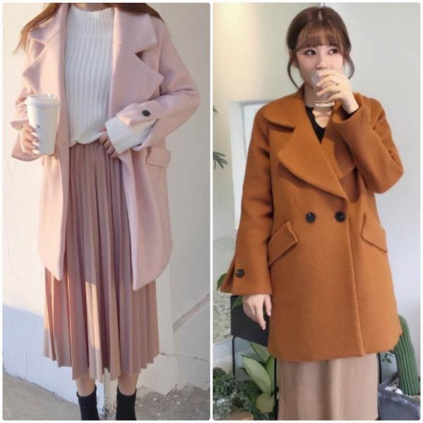 レディース　ウールコート　ロング丈　アウター　ジャケット　秋　冬　カジュアル　キュート　大人　可愛い　大人女子　フェミニン　きれいめ　エレガント　おしゃれ　お出かけ　お呼ばれ　デイリー　オフィス　ブラウン　ベージュ　ピンク　フリーサイズ　送料無料