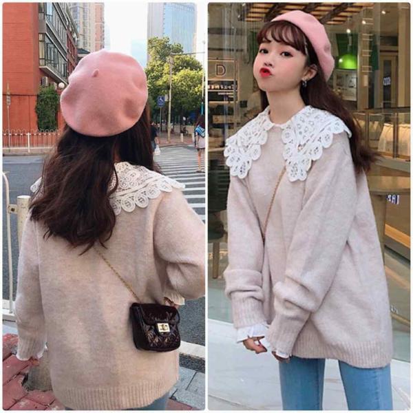 レディース　ニット　セーター　長袖　あったか　ゆったり　オーバーサイズ　プルオーバー　トップス　秋　冬　カジュアル　キュート　大人　可愛い　大人女子　フェミニン　おしゃれ　お出かけ　オフィス　デイリー　ピンク　ブラウン　フリーサイズ　送料無料