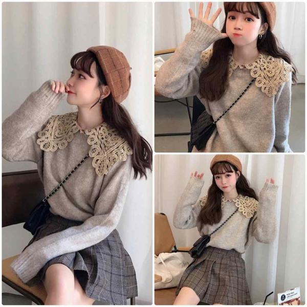 レディース　ニット　セーター　長袖　あったか　ゆったり　オーバーサイズ　プルオーバー　トップス　秋　冬　カジュアル　キュート　大人　可愛い　大人女子　フェミニン　おしゃれ　お出かけ　オフィス　デイリー　ピンク　ブラウン　フリーサイズ　送料無料