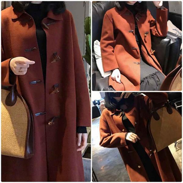 レディース　コート　トグル　ロング丈　アウター　ジャケット　秋　冬　カジュアル　キュート　大人　可愛い　大人女子　フェミニン　きれいめ　エレガント　おしゃれ　お出かけ　お呼ばれ　デイリー　オフィス　ブラック　ブラウン　フリーサイズ　送料無料