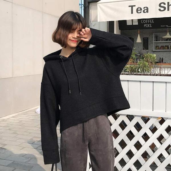 レディース　上下別売り　パーカー　ジョガーパンツ　フード付き　ウエストゴム　ゆったり　オーバーサイズ　長袖　カジュアル　キュート　可愛い　フェミニン　きれいめ　上品　エレガント　おしゃれ　お出かけ　ブラック　ピンク　グレー　フリーサイズ　送料無料