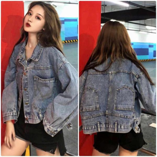 レディース　デニムジャケット　オーバーサイズ　ゆったり　ジージャン　アウター　秋　冬　カジュアル　長袖　キュート　大人　可愛い　フェミニン　きれいめ　エレガント　おしゃれ　お出かけ　お呼ばれ　デイリー　普段着　ブルー　S　M　L　サイズ　送料無料