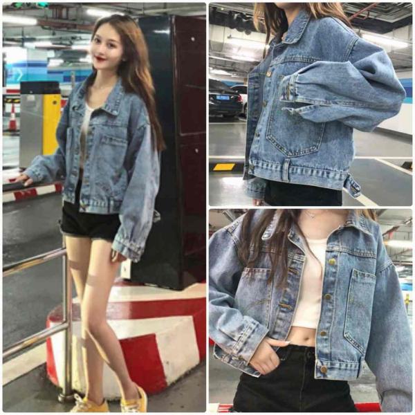 レディース　デニムジャケット　オーバーサイズ　ゆったり　ジージャン　アウター　秋　冬　カジュアル　長袖　キュート　大人　可愛い　フェミニン　きれいめ　エレガント　おしゃれ　お出かけ　お呼ばれ　デイリー　普段着　ブルー　S　M　L　サイズ　送料無料