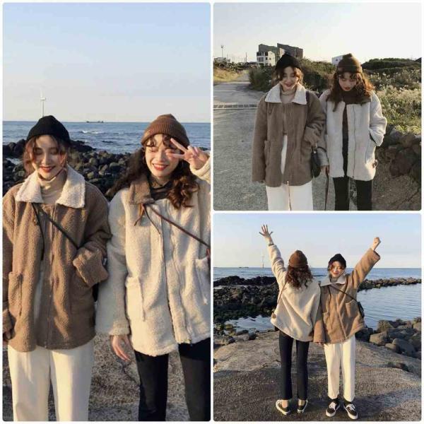 レディース　ボアジャケット　ジップアップ　アウター　コート　秋　冬　カジュアル　キュート　大人　可愛い　大人女子　フェミニン　きれいめ　エレガント　おしゃれ　お出かけ　お呼ばれ　デイリー　オフィス　ベージュ　ホワイト　フリーサイズ　送料無料