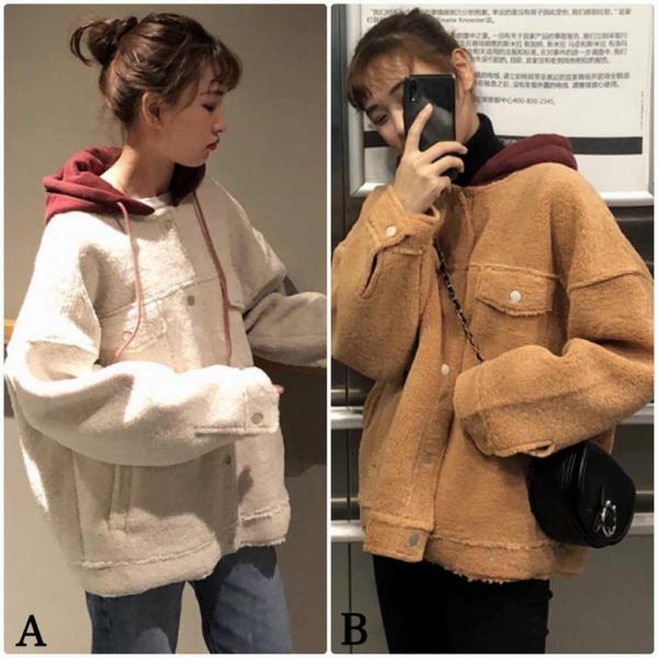 レディース　ジャケット　ボアジャケット　フード付き　アウター　コート　秋　冬　カジュアル　キュート　大人　可愛い　大人女子　フェミニン　きれいめ　エレガント　おしゃれ　お出かけ　デイリー　オフィス　ホワイト　ブラウン　フリーサイズ　送料無料