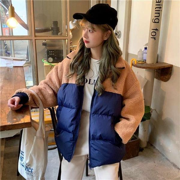 レディース　中綿ジャケット　フリース　アウター　コート　秋　冬　カジュアル　キュート　大人　可愛い　大人女子　フェミニン　きれいめ　エレガント　おしゃれ　お出かけ　お呼ばれ　デイリー　オフィス　ネイビー　ホワイト　ベージュ　フリーサイズ　送料無料