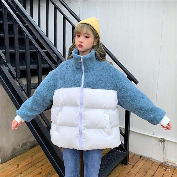 レディース　中綿ジャケット　フリース　アウター　コート　秋　冬　カジュアル　キュート　大人　可愛い　大人女子　フェミニン　きれいめ　エレガント　おしゃれ　お出かけ　お呼ばれ　デイリー　オフィス　ネイビー　ホワイト　ベージュ　フリーサイズ　送料無料