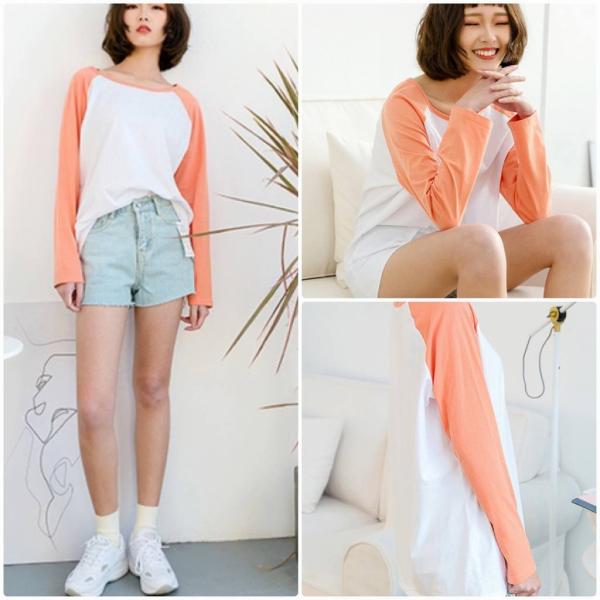 レディース　ラグランスリーブ　ロングTシャツ　ロンT　長袖　トップス　カジュアル　キュート　大人　可愛い　フェミニン　おしゃれ　お出かけ　普段着　デイリー　イエロー　ブラック　フリーサイズ　ワンサイズ　送料無料