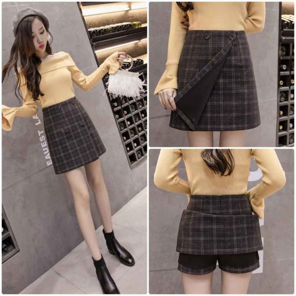 レディース　大きいサイズ　ショート丈　ひざ上　スカート　タイト　ボトムス　カジュアル　キュート　大人　可愛い　フェミニン　おしゃれ　お出かけ　オフィス　デイリー　グレー　ブラウン　S　M　L　XL　2XL　サイズ　送料無料