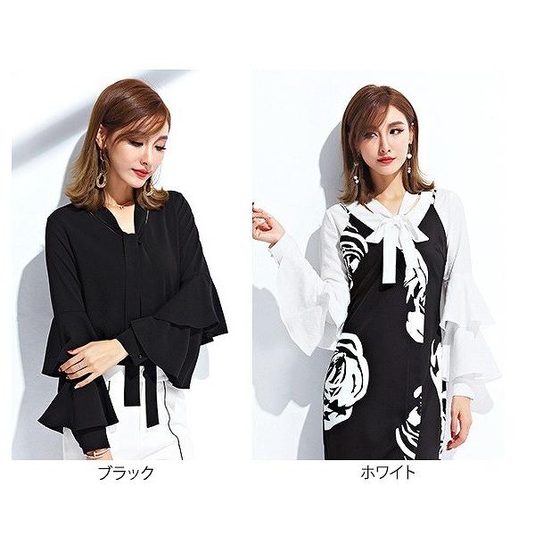 レディース　シフォン　ブラウス　シャツ　長袖　トップス　カジュアル　キュート　大人　可愛い　フェミニン　おしゃれ　お出かけ　エレガント　オフィス　デイリー　普段着　ホワイト　ブラック　M　L　XL　サイズ　送料無料