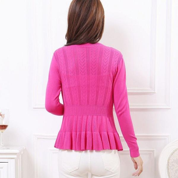 レディース　カーディガン　ニット　羽織　カジュアル　長袖　大人　可愛い　フェミニン　きれいめ　エレガント　おしゃれ　ホワイト　ピンク　イエロー　グリーン　ブラック　ブルー　オレンジ　フリーサイズ　ワンサイズ　送料無料