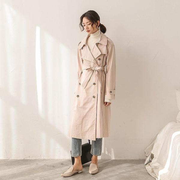 レディース　トレンチコート　ジャケット　アウター　カジュアル　長袖　キュート　大人　可愛い　フェミニン　きれいめ　エレガント　おしゃれ　お出かけ　お呼ばれ　デイリー　オフィス　普段着　ピンク　フリーサイズ　ワンサイズ　送料無料