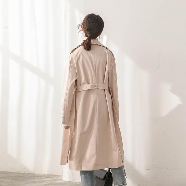 レディース　トレンチコート　ジャケット　アウター　カジュアル　長袖　キュート　大人　可愛い　フェミニン　きれいめ　エレガント　おしゃれ　お出かけ　お呼ばれ　デイリー　オフィス　普段着　ピンク　フリーサイズ　ワンサイズ　送料無料