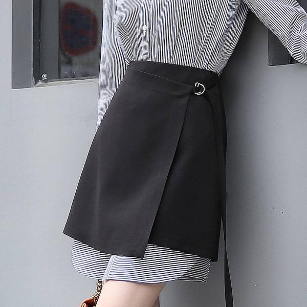 レディース　ハイウエスト　スカート　無地　ミニ丈　ボトムス　カジュアル　キュート　可愛い　フェミニン　きれいめ　エレガント　上品　おしゃれ　お出かけ　オフィス　デイリー　普段着　ブラック　M　L　XL　サイズ　送料無料