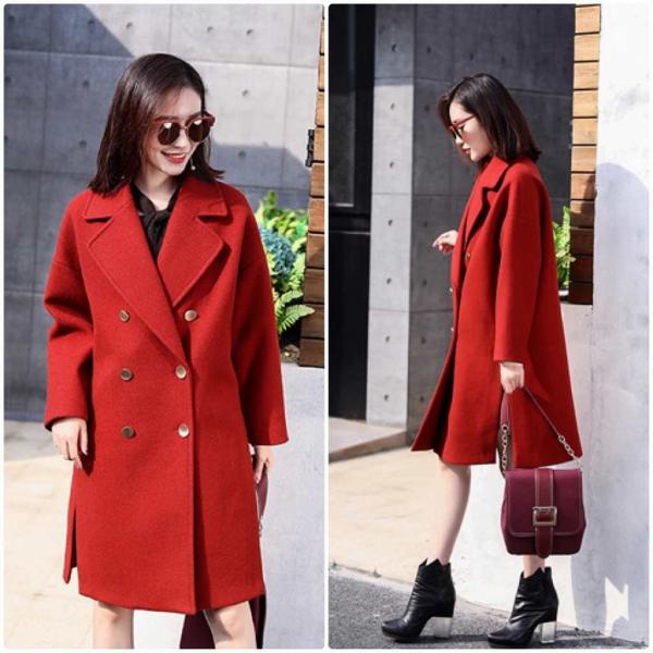 レディース　ウールコート　ロング丈　ジャケット　アウター　カジュアル　長袖　キュート　大人　可愛い　フェミニン　きれいめ　エレガント　おしゃれ　お出かけ　デイリー　オフィス　普段着　ベージュ　レッド　S　M　L　サイズ　送料無料