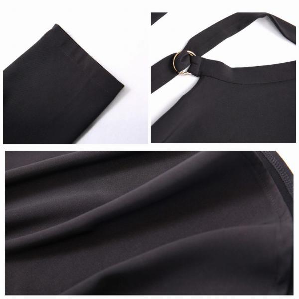 レディース　シフォン　ブラウス　Vネック　無地　シャツ　長袖　トップス　カジュアル　キュート　大人　可愛い　フェミニン　おしゃれ　お出かけ　デイリー　オフィス　普段着　ブラック　オリーブ　S　M　L　サイズ　送料無料