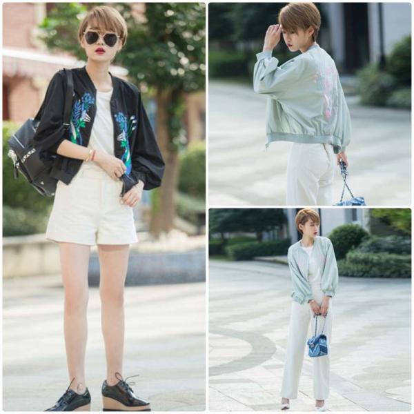 レディース　スプリング　刺繍　ベースボールジャケット　スタジャン　アウター　カジュアル　長袖　キュート　大人　可愛い　フェミニン　きれいめ　エレガント　おしゃれ　お出かけ　お呼ばれ　デイリー　普段着　ブラック　グレー　M　L　サイズ　送料無料