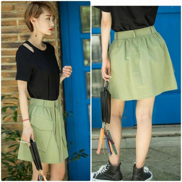 レディース　ハイウエスト　スカート　ジッパー　タイト　スリム　ボトムス　カジュアル　キュート　大人　可愛い　フェミニン　おしゃれ　お出かけ　デイリー　普段着　ブルー　グリーン　ベージュ　M　L　XL　サイズ　送料無料