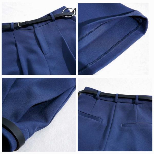 レディース　半端丈　クロップドパンツ　ワイドレッグパンツ　ハイウエスト　無地　ボトムス　カジュアル　キュート　可愛い　フェミニン　きれいめ　エレガント　おしゃれ　お出かけ　オフィス　デイリー　普段着　ブラック　ブルー　M　L　XL　サイズ　送料無料