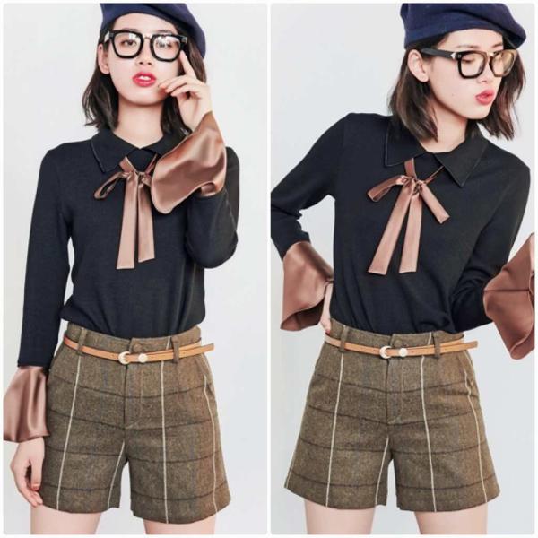 レディース　ワイドレッグパンツ　チェック柄　半端丈　クロップド　ハイウエスト　ボトムス　カジュアル　キュート　可愛い　フェミニン　きれいめ　おしゃれ　お出かけ　デイリー　オフィス　普段着　ブラック　M　L　XL　サイズ　送料無料