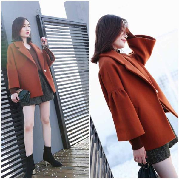 レディース　コート　ショート丈　ジャケット　アウター　カジュアル　長袖　キュート　大人　可愛い　フェミニン　きれいめ　エレガント　おしゃれ　お出かけ　デイリー　オフィス　普段着　グレー　ブラウン　S　M　L　サイズ　送料無料