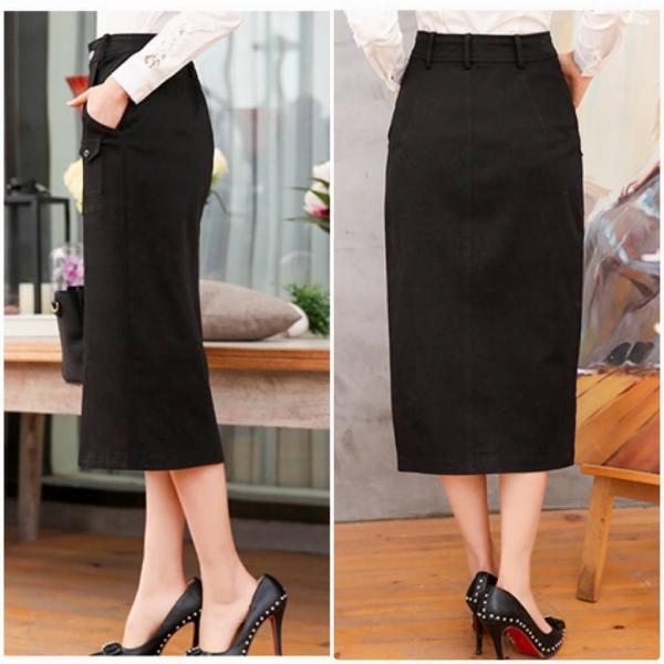 レディース　ハイウエスト　スカート　ミモレ丈　スリット　無地　タイト　スリム　ボトムス　カジュアル　キュート　大人　可愛い　フェミニン　おしゃれ　お出かけ　デイリー　普段着　グリーン　ブラック　M　L　XL　サイズ　送料無料