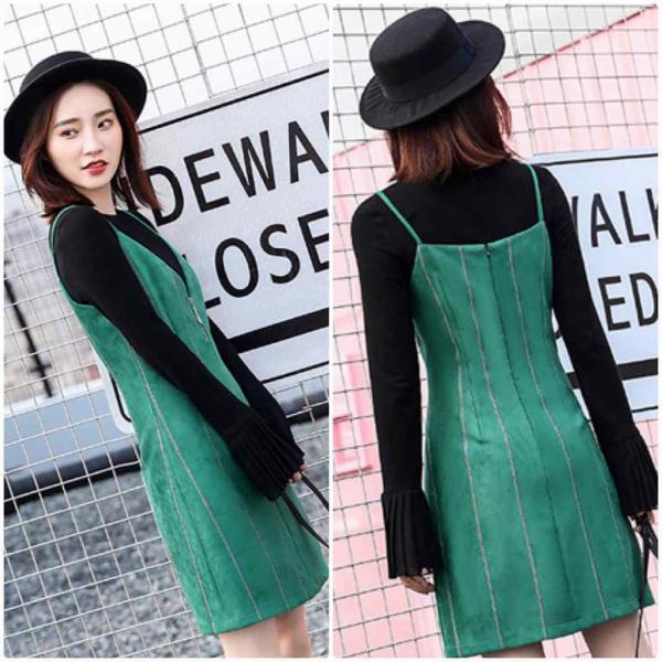 レディース　ワンピース　キャミソール　ミニ丈　無地　ひざ上丈　スカート　カジュアル　キュート　可愛い　フェミニン　きれいめ　上品　エレガント　おしゃれ　お出かけ　デイリー　普段着　カーキ　ブラック　M　L　XL　サイズ　送料無料