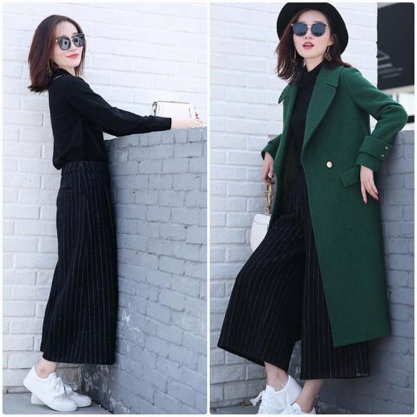 レディース　ワイドレッグパンツ　ストライプ　半端丈　クロップド　ハイウエスト　ボトムス　カジュアル　キュート　可愛い　フェミニン　きれいめ　おしゃれ　お出かけ　デイリー　オフィス　普段着　ブラック　M　L　XL　サイズ　送料無料